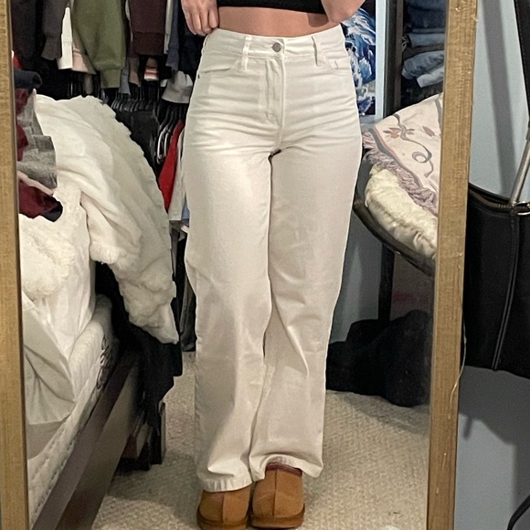 Dynamite Denim - Dynamite White Heidi Wide Leg Jeans